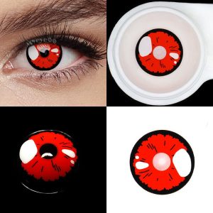 Eyemi Black Lobelia Red Cosplay Colored Contact Lenses