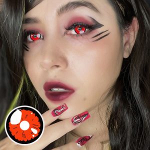 Eyemi Black Lobelia Red Cosplay Colored Contact Lenses