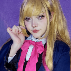 Eyemi Blind Ai Hoshino Red Cosplay Colored Contact Lenses