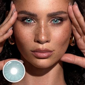 Eyemi Iceberg Green Prescription Colored Contact Lenses