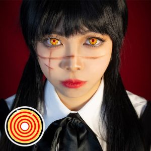 Eyemi Chainsaw Man Yellow Rings Cosplay Colored Contact Lenses