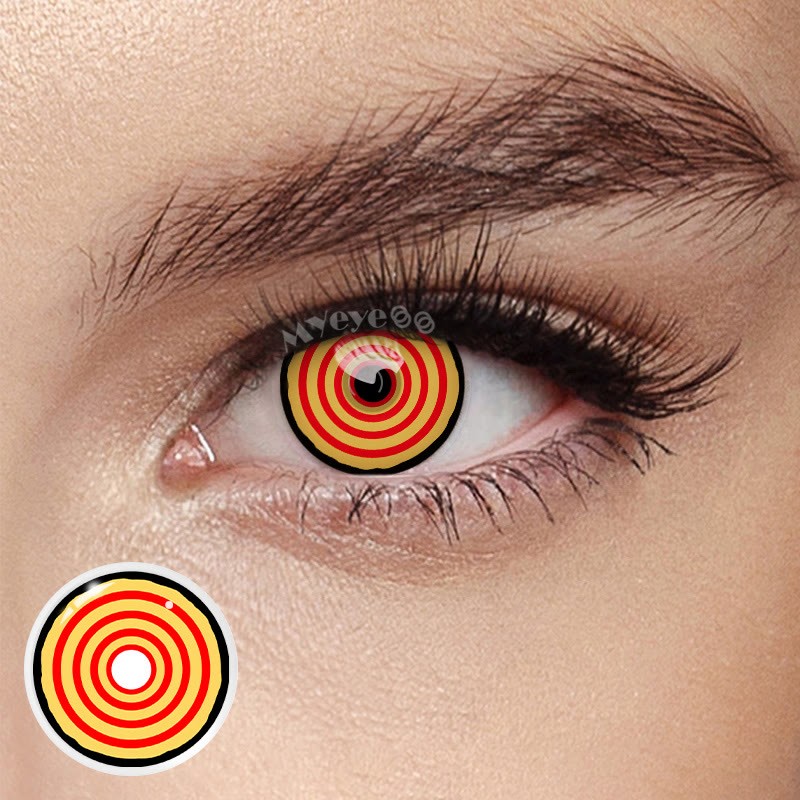 Coloredeye Chainsaw Man Yellow Rings Cosplay Colored Contact Lenses