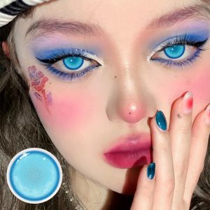 Eyemi Hatsune Miku Blue Prescription Cosplay Colored Contact Lenses