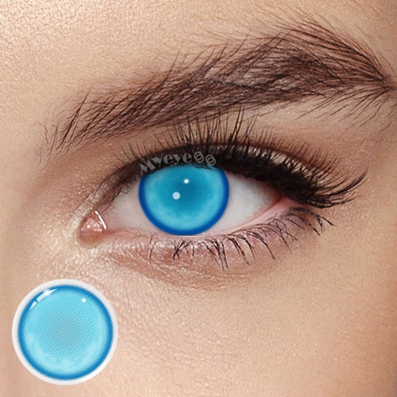 Eyemi Hatsune Miku Blue Prescription Cosplay Colored Contact Lenses