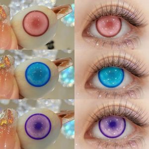 Eyemi Hatsune Miku Blue Prescription Cosplay Colored Contact Lenses