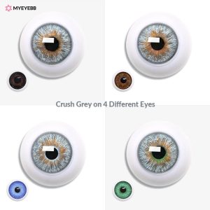 Eyemi Crush Grey Prescription Colored Contact Lenses