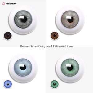 Eyemi Rome Times Grey Prescription Men Colored Contact Lenses