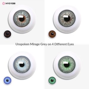 Eyemi Unspoken Mirage Grey Prescription Colored Contact Lenses