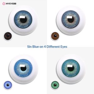 Eyemi Sin Blue Prescription Colored Contact Lenses