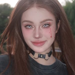 Eyemi Cyber Grey Prescription Cosplay Colored Contact Lenses