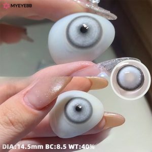 Eyemi Cyber Grey Prescription Cosplay Colored Contact Lenses