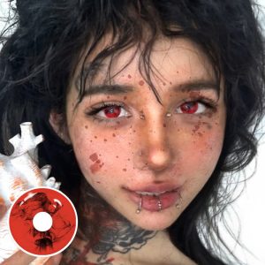 Eyemi Blood Red Prescription Cosplay Colored Contact Lenses | 1 Day