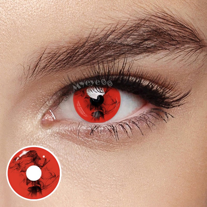 Eyemi Blood Red Prescription Cosplay Colored Contact Lenses | 1 Day