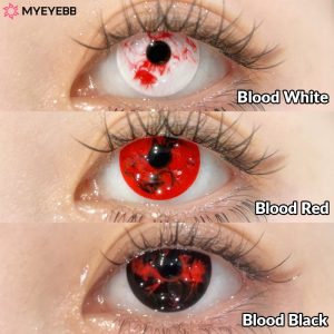 Eyemi Blood Red Prescription Cosplay Colored Contact Lenses | 1 Day