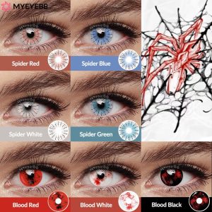 Coloredeye Blood Red Prescription Cosplay Colored Contact Lenses | 1 Day