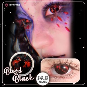 Eyemi Blood Black Prescription Cosplay Colored Contact Lenses | 1 Day