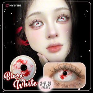 Eyemi Blood White Prescription Cosplay Colored Contact Lenses | 1 Day