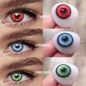 Eyemi Cyber Green Prescription Cosplay Colored Contact Lenses