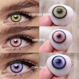 Coloredeye Cyber Red Prescription Cosplay Colored Contact Lenses