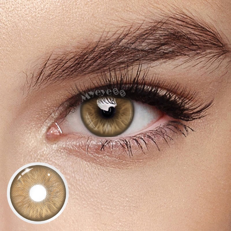 Coloredeye Mint Brown Prescription Colored Contact Lenses