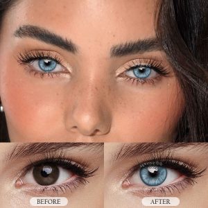 Eyemi Mint Blue Prescription Colored Contact Lenses