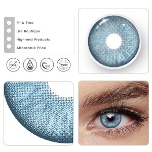 Eyemi Mint Blue Prescription Colored Contact Lenses