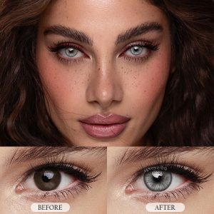 Eyemi Mint Grey Prescription Colored Contact Lenses