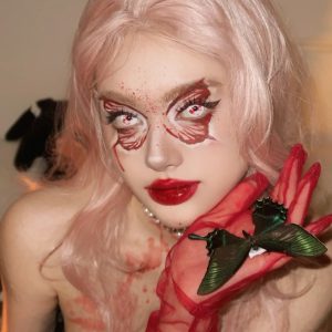 Eyemi Blood White Prescription Cosplay Colored Contact Lenses | 1 Day