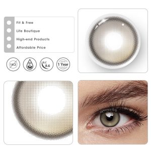 Eyemi Lemon Brown Prescription Colored Contact Lenses