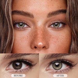 Eyemi Lemon Brown Prescription Colored Contact Lenses