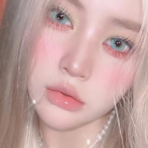 Eyemi Lunar Glitter Green Prescription Colored Contact Lenses