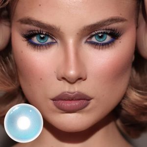 Eyemi Monaco Blue Prescription Colored Contact Lenses