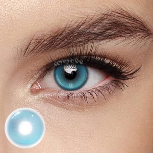 Eyemi Monaco Blue Prescription Colored Contact Lenses