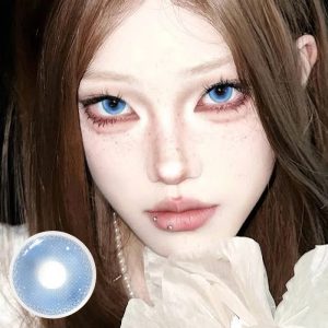 Eyemi Lunar Glitter Blue Prescription Colored Contact Lenses