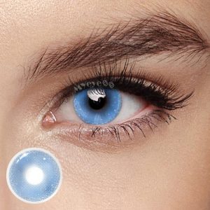Eyemi Lunar Glitter Blue Prescription Colored Contact Lenses