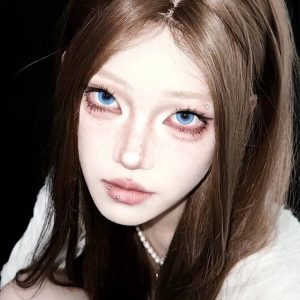 Eyemi Lunar Glitter Blue Prescription Colored Contact Lenses