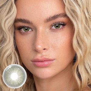 Eyemi Rome Times Olive Green Prescription Colored Contact Lenses