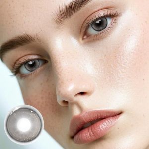 Eyemi Butterfly Grey Prescription Colored Contact Lenses