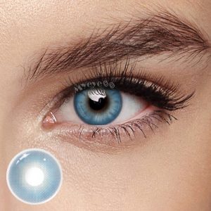 Eyemi Breeze Blue Prescription Colored Contact Lenses