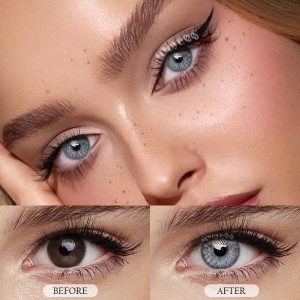 Eyemi Nordic DNA Blue Prescription Colored Contact Lenses