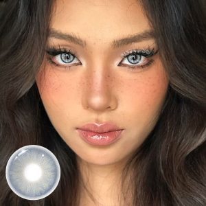 Eyemi Icy Cosmos Violet Grey Colored Contact Lenses | 1 Month