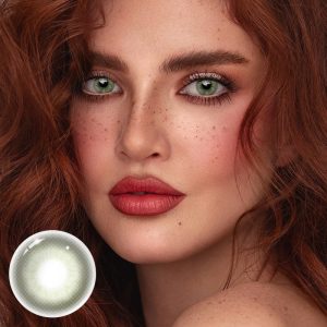 Eyemi Unspoken Mirage Olive Green Prescription Colored Contact Lenses