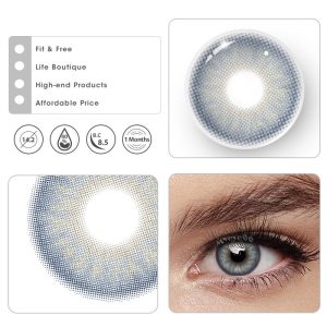 Eyemi Icy Cosmos Violet Grey Colored Contact Lenses | 1 Month