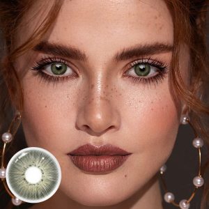 Eyemi New York III Dark Green Prescription Colored Contact Lenses