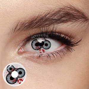 Eyemi Devil's Triple Black Prescription Cosplay Colored Contact Lenses