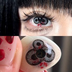 Eyemi Devil's Triple Black Prescription Cosplay Colored Contact Lenses