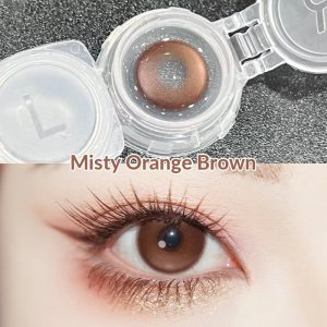 Eyemi Misty Orange Brown Prescrition Colored Contact Lenses | 6 Months