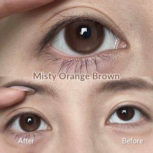 Eyemi Misty Orange Brown Prescrition Colored Contact Lenses | 6 Months