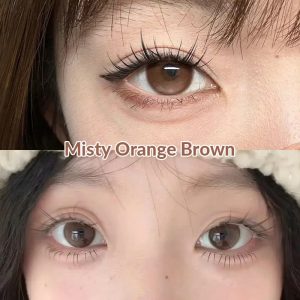 Eyemi Misty Orange Brown Prescrition Colored Contact Lenses | 6 Months