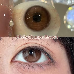 Eyemi Misty Orange Brown Prescrition Colored Contact Lenses | 6 Months